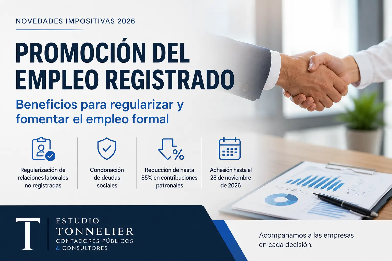 Promoción del empleo registrado: beneficios para regularizar trabajadores en 2026